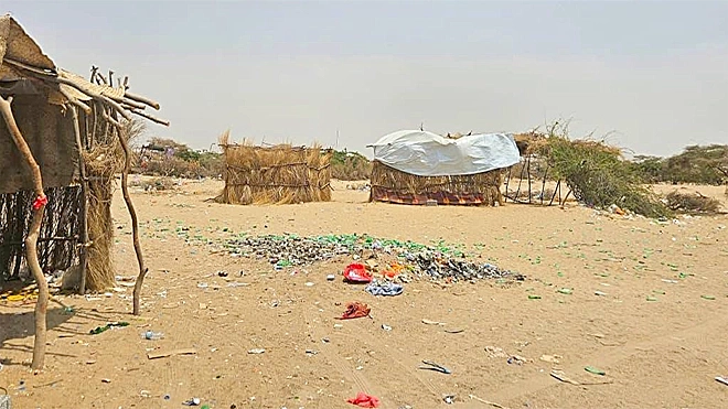 مواقع داهمتها قوات أمن أبين سابقا لمهربي المهاجرين الأفارقة
